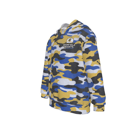 Youth Brimfield Beasts Distressed Camo Hoodie