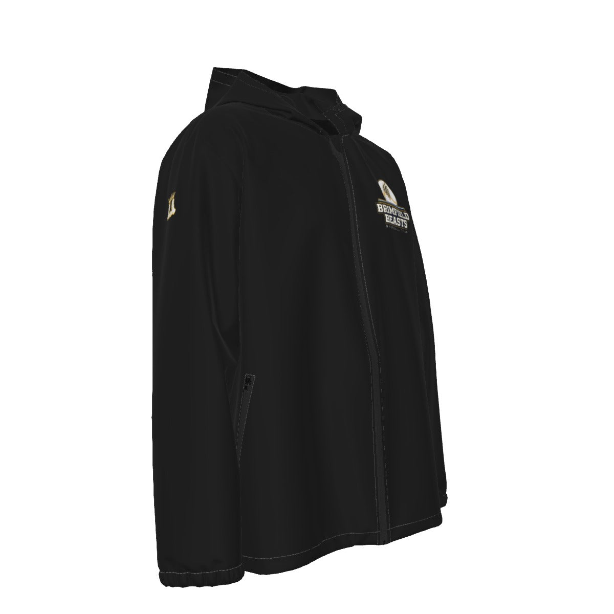 Adult Brimfield Beasts Windproof/Waterproof Jacket - Black Edition
