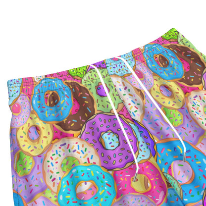 All-Over Print Adult's Mesh Shorts, Donut Design