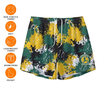 Adult Sturbridge Softball Mesh Shorts - Paint Splatter Edition 1 (no inner liner)