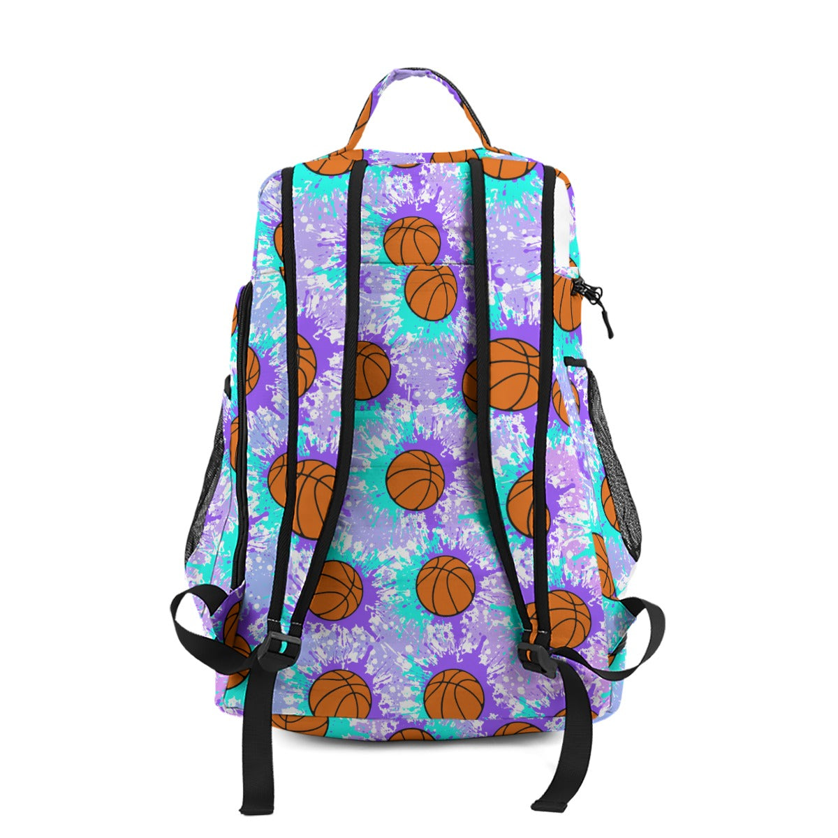 Personalized Name Basketball Backpack, Color Splash Basketball Edition