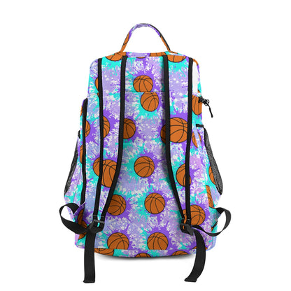 Personalized Name Basketball Backpack, Color Splash Basketball Edition