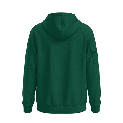 Adult Unisex Sturbridge Softball Half-Zip Hoodie (Green) Non-Personalized