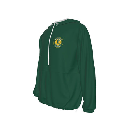 Adult Unisex 1/2 Zip Sturbridge Softball Pullover Windbreaker - Green Edition (Non-Personalized)