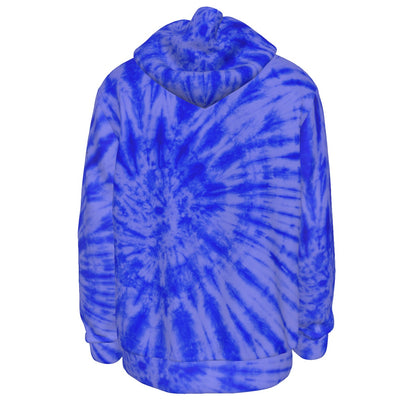 Adult Brimfield Soccer Royal Blue Tie Dye Hoodie