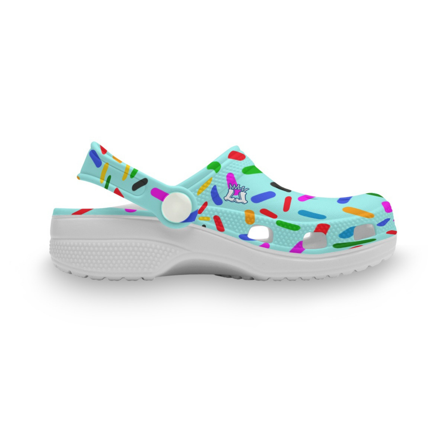 Kids Summer Clogs, Confetti Sprinkles Design
