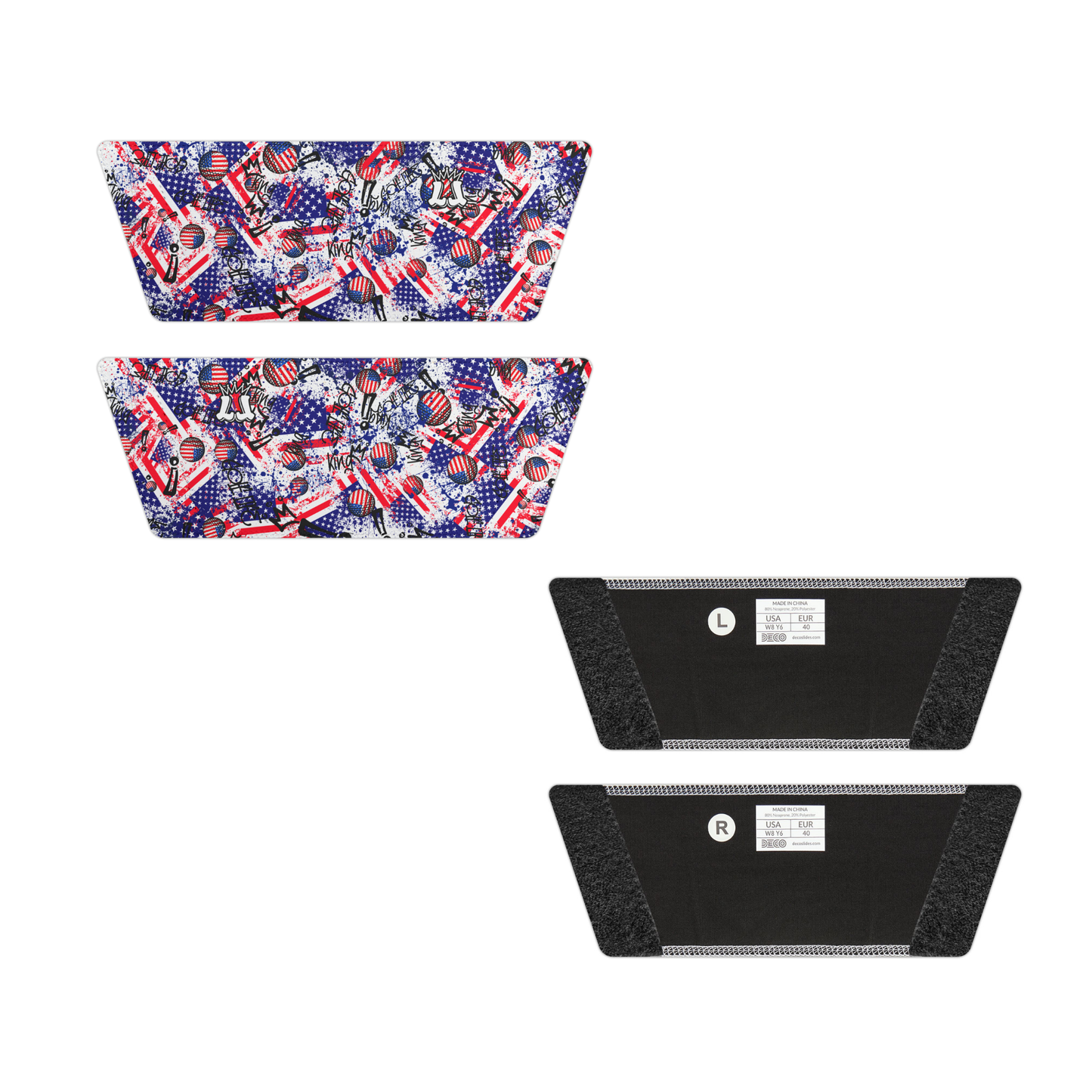 Youth Removable Strap Patriotic Golf Slides