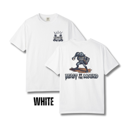 Youth Beast on the Mound Baseball Pitchers T-Shirt
