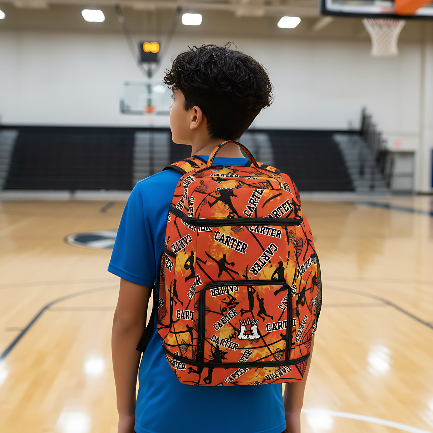 Personalized Basketball Bag, Custom Name Sports Backpack