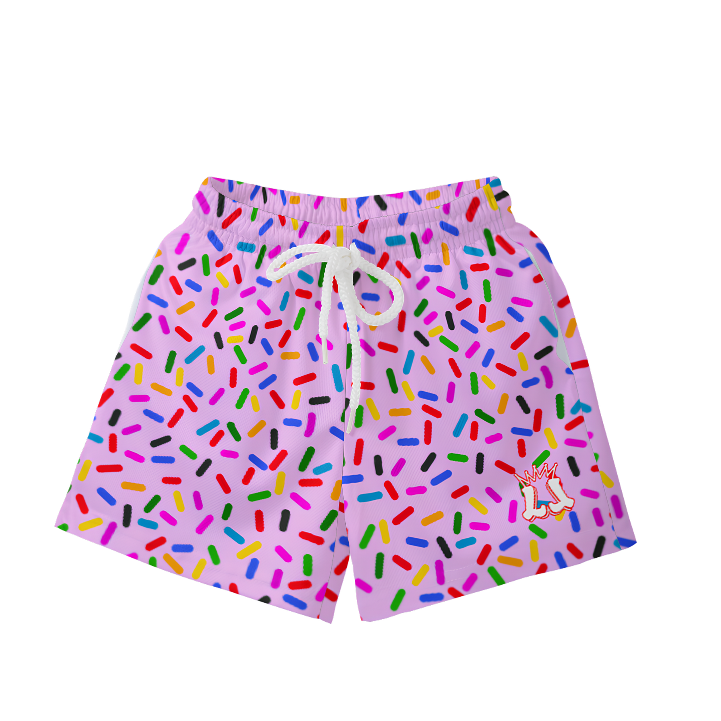 Toddler Ice Cream Sprinkles Mesh Shorts - Pink Edition