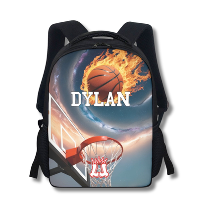 Custom Basketball Backpack, Personalized Name Sports Bag