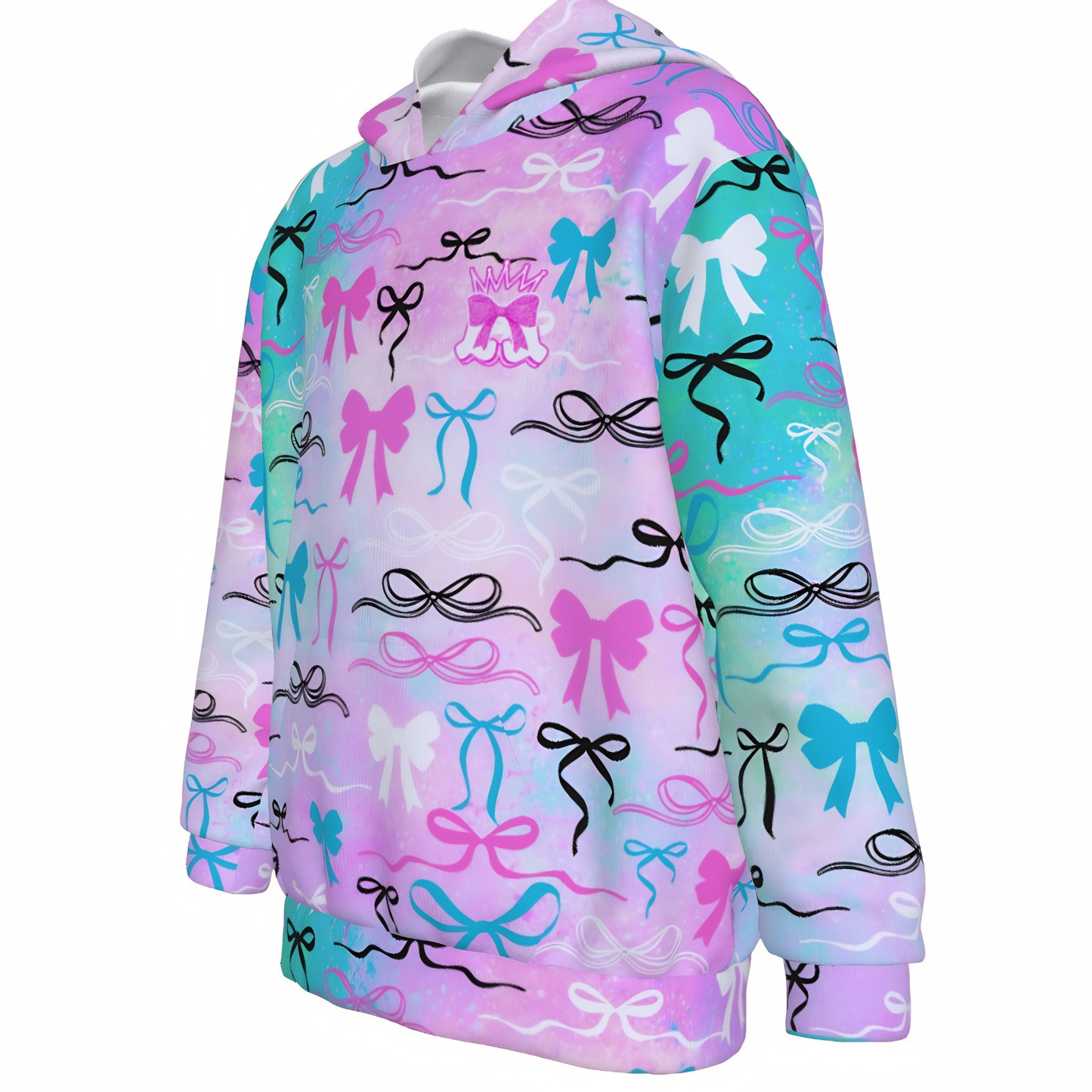 Girl's Coquette Bow Cotton Candy Hoodie