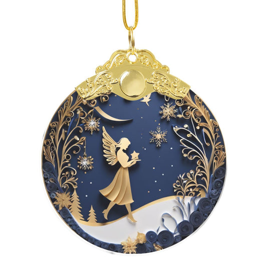 Round Glass Ornament Festive Decor