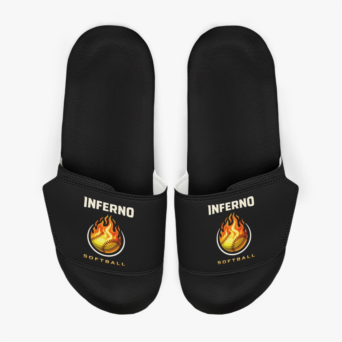 Women's Brimfield Inferno Adjustable Velcro Strap Slides (Non-Personalized)