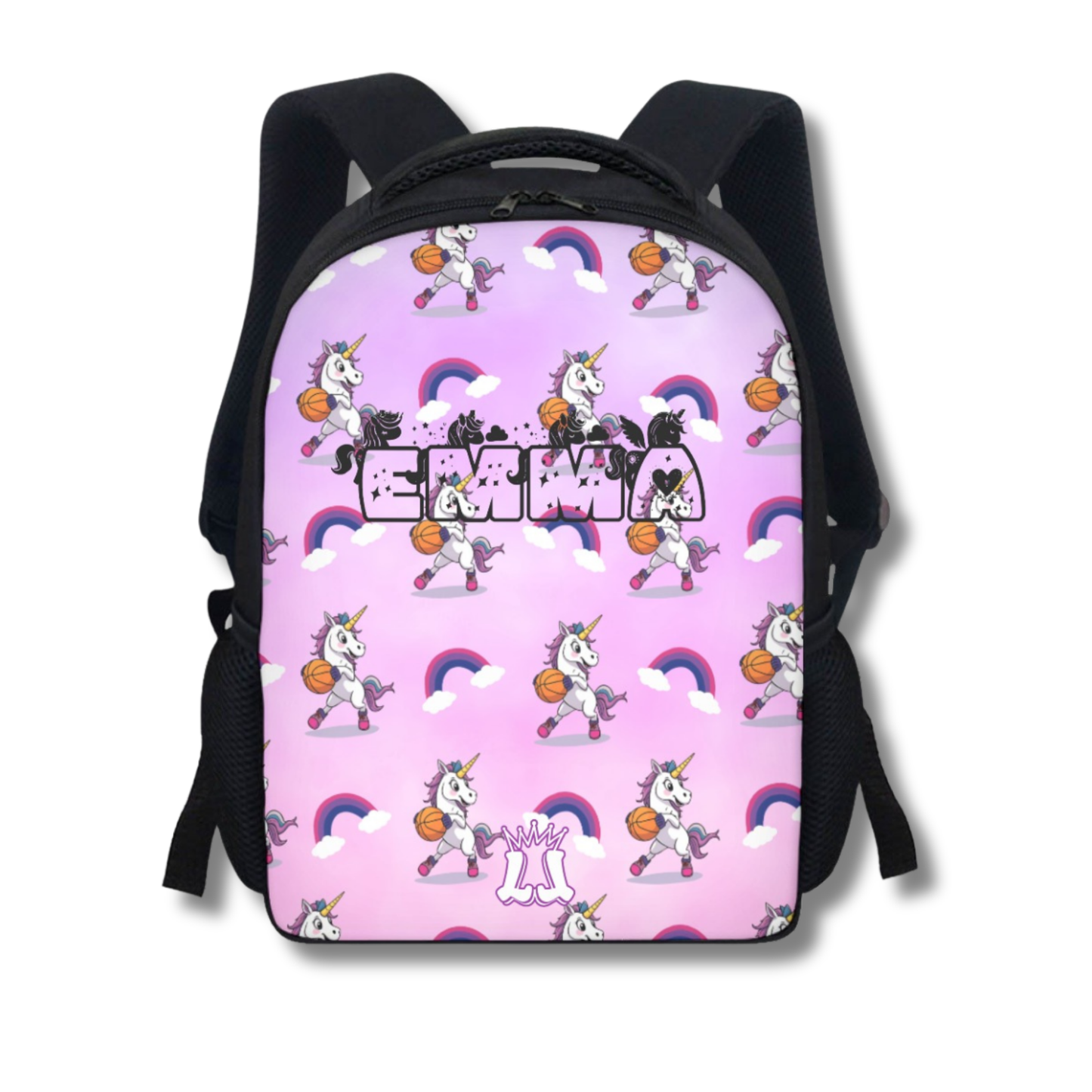Personalized Unicron Backpack, Custom Girl Basketball Player Gift