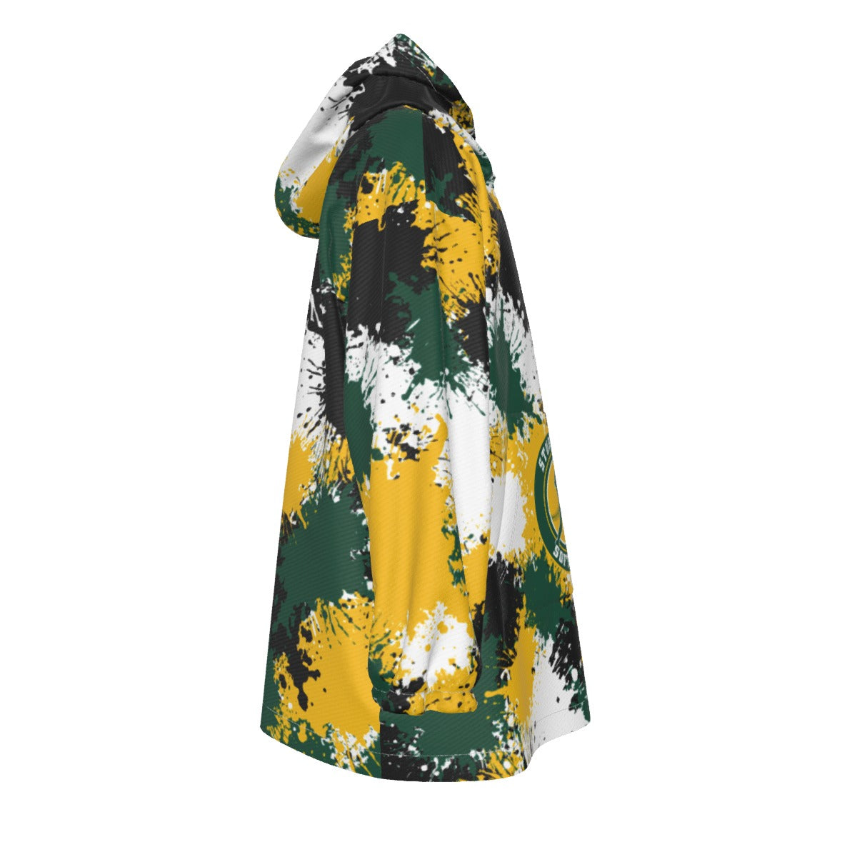 Adult Sturbridge Softball Sherpa Heavy Fleece Hoodie Blanket - Paint Splatter Edition