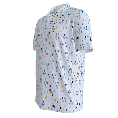 Men's Patterned UV Protection Golf Polo Shirt