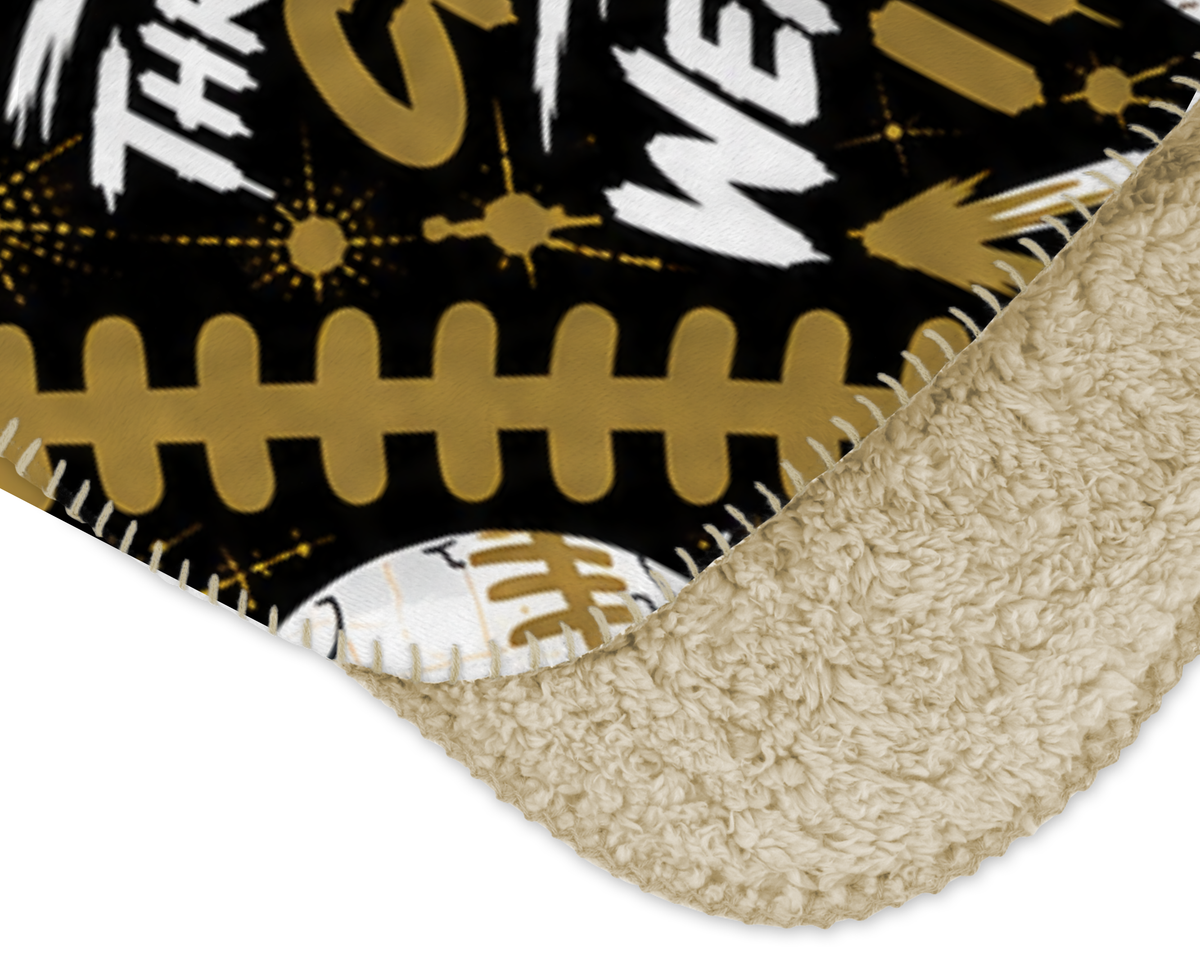 Dugout Talk Baseball Sherpa Blanket