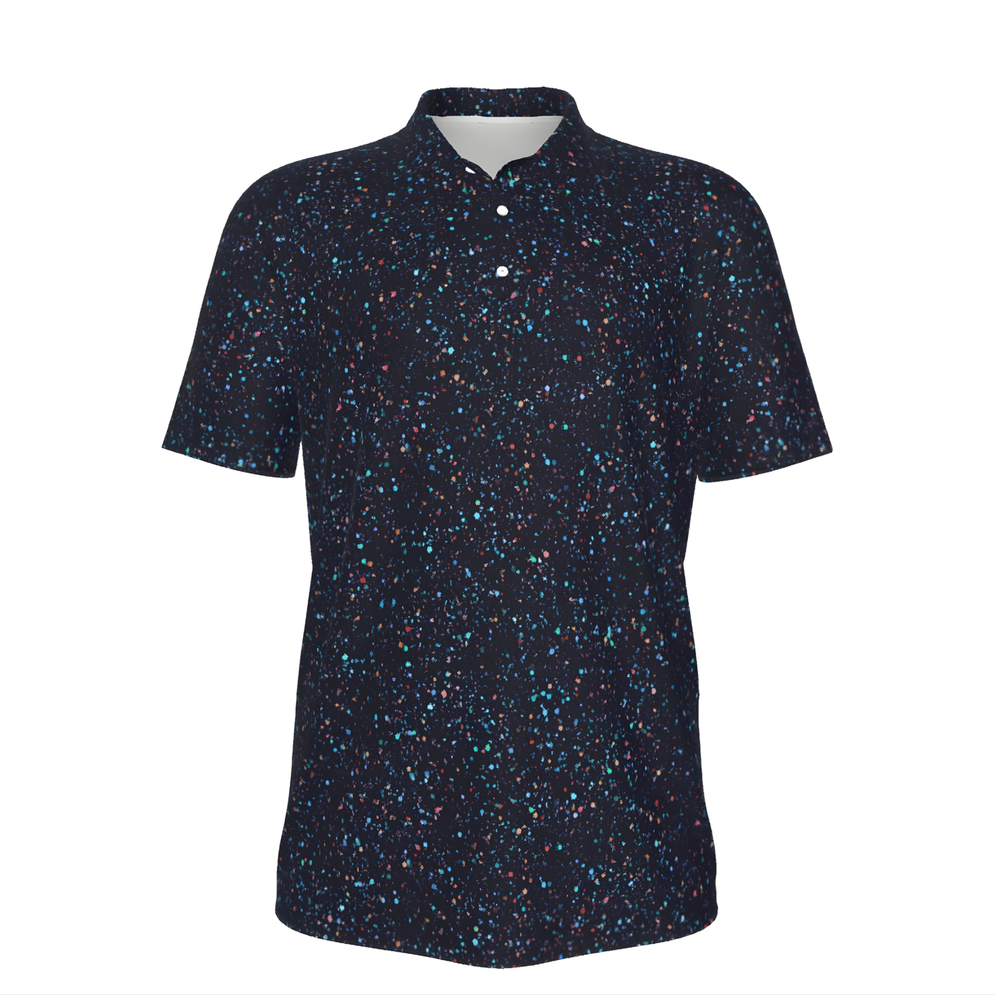 Starry Night, All-Over Print Men's UV Protection POLO Shirt