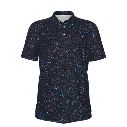 Starry Night, All-Over Print Men's UV Protection POLO Shirt