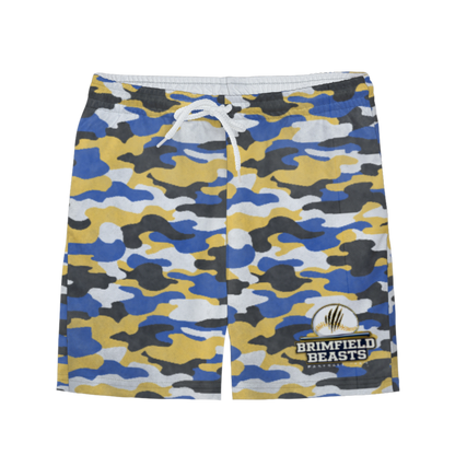 Youth Brimfield Beasts Baseball Distressed Camo Mesh Shorts