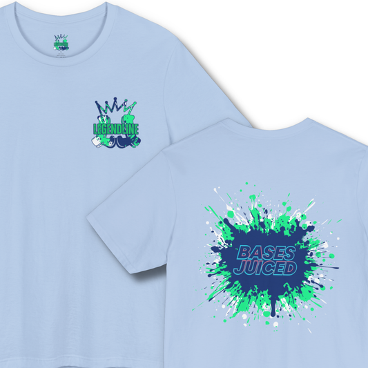 Adult Unisex Baseball Design T-Shirt: Bases Juiced