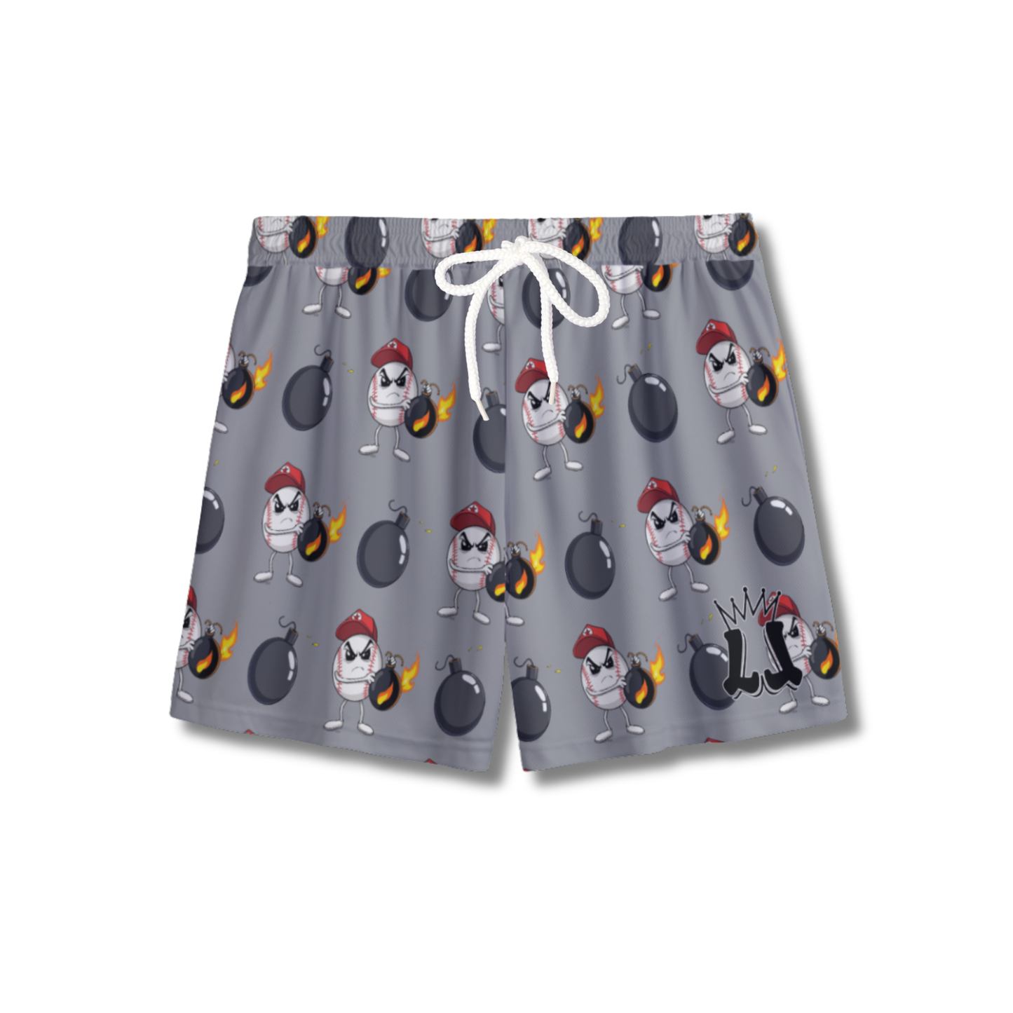 Youth "Dropping Bombs" Baseball Mesh Shorts