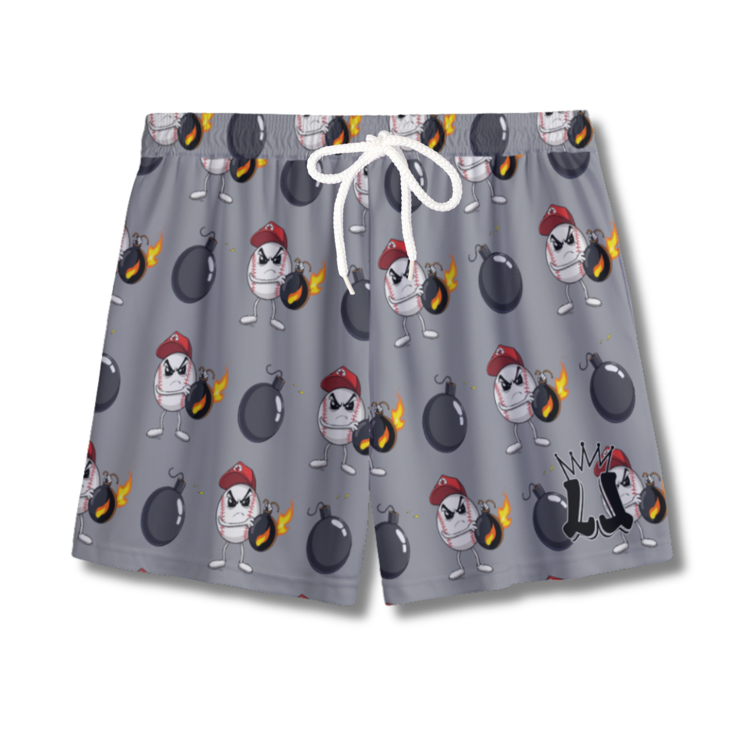 Youth "Dropping Bombs" Baseball Mesh Shorts