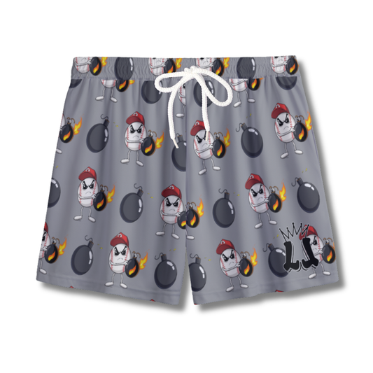 Youth "Dropping Bombs" Baseball Mesh Shorts