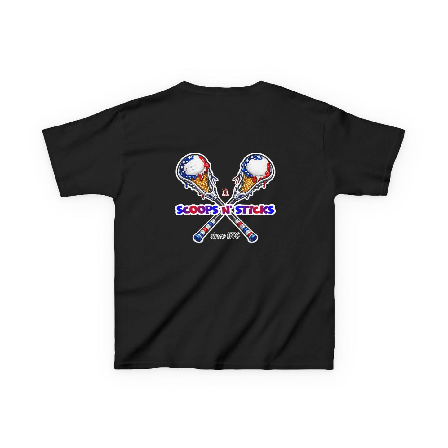 Kids Lacrosse T-Shirt, Youth Patriotic Shirt