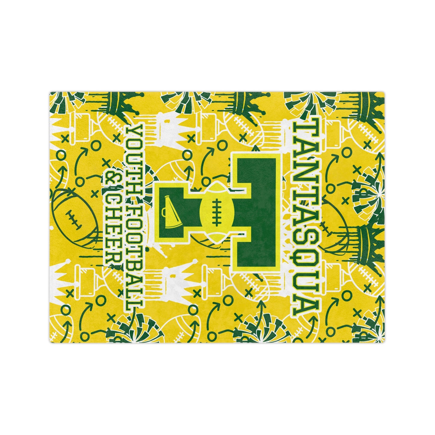 TYFC Minky Plush Blanket - Dripping Crowns Yellow Edition