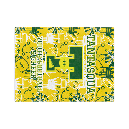 TYFC Minky Plush Blanket - Dripping Crowns Yellow Edition