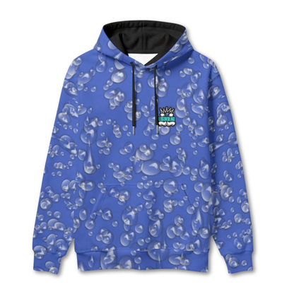 Adult Unisex Rain Delay Hoodie, Fleece Lined Thick Sweatshirt