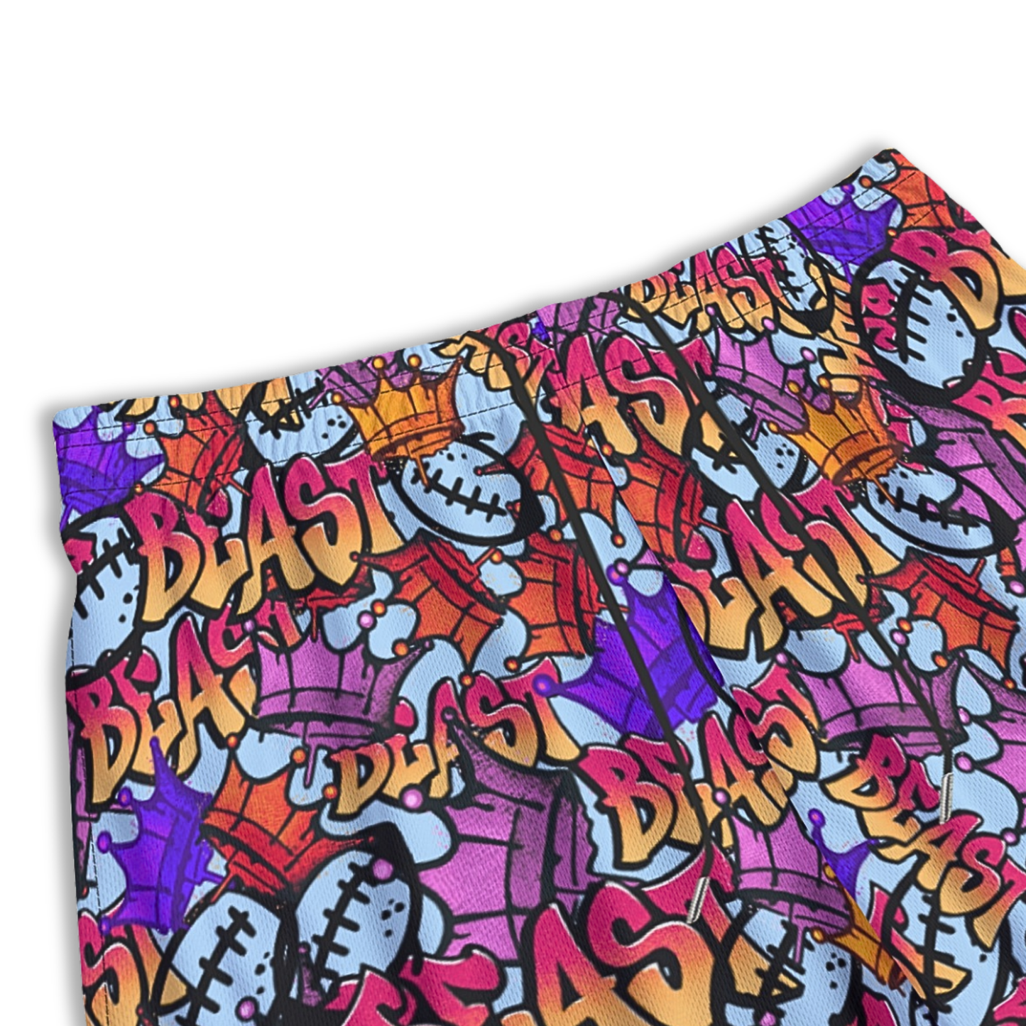 Adult Beast Mode Graffiti Football Shorts