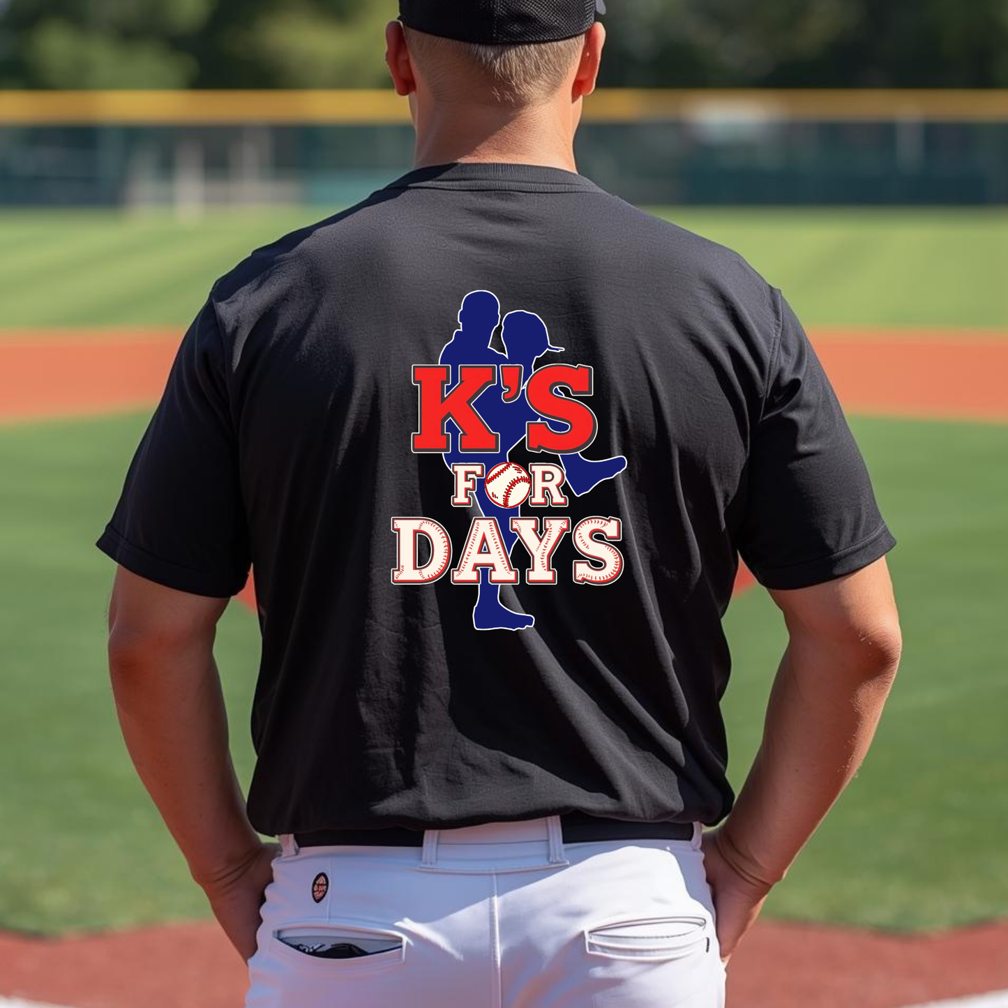 Adult "K's for Days" Baseball Pitchers T-Shirt