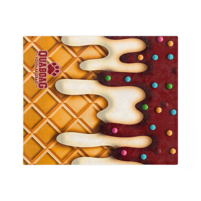 Quaboag Baseball Minky Ice Cream Drip Blanket