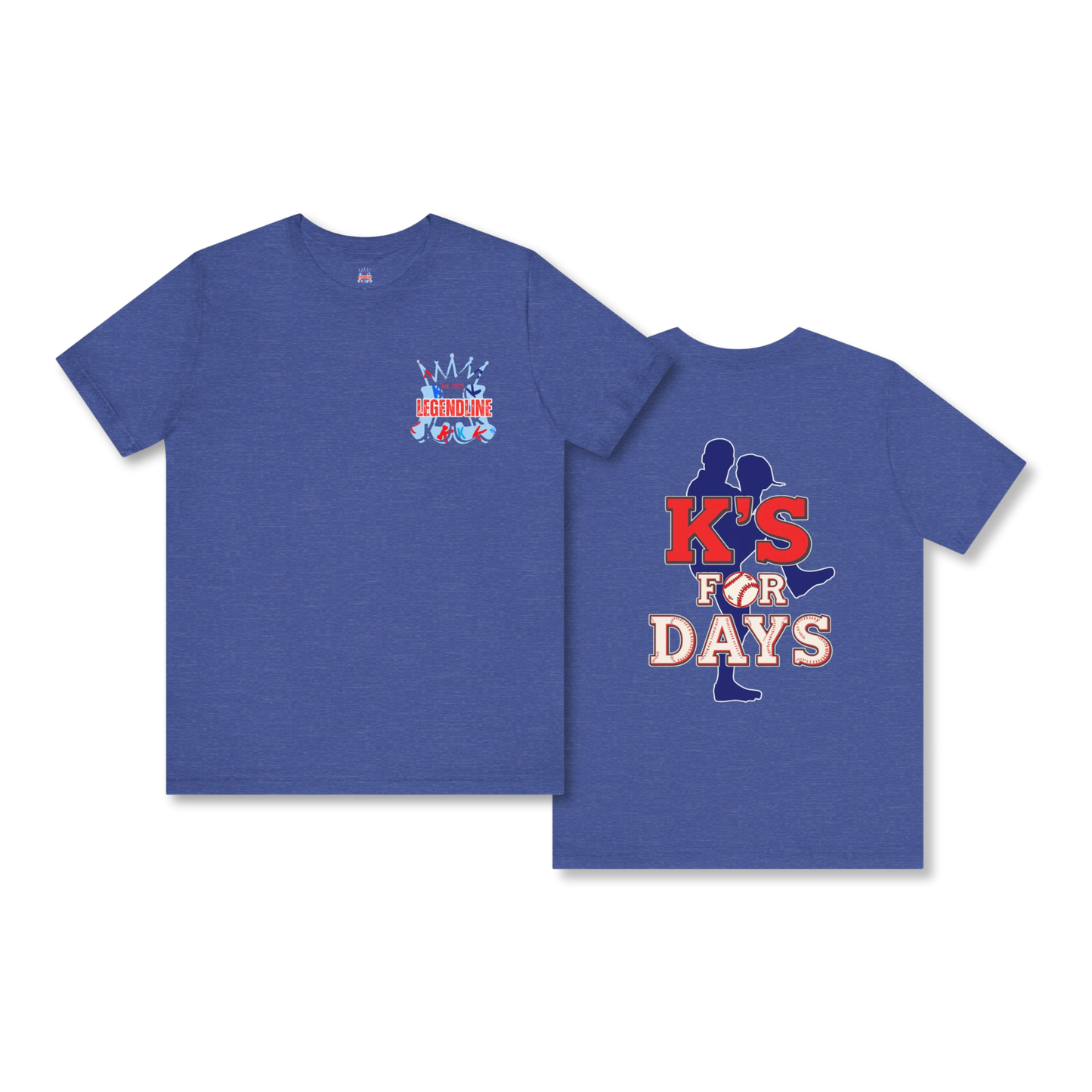 Adult "K's for Days" Baseball Pitchers T-Shirt
