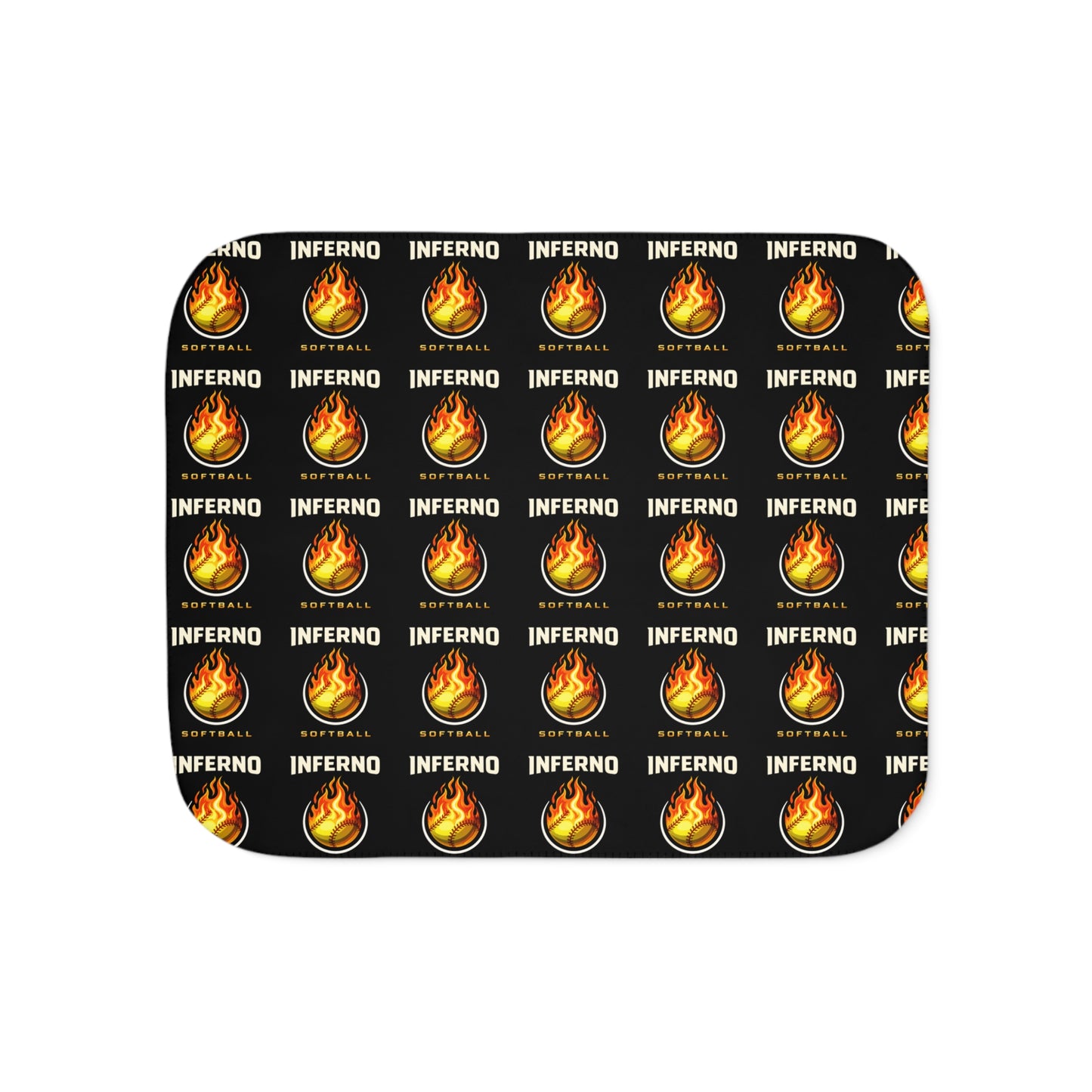 Brimfield Inferno Softball Sherpa Fleece Blanket