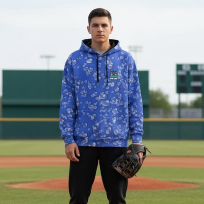 Adult Unisex Rain Delay Hoodie, Fleece Lined Thick Sweatshirt