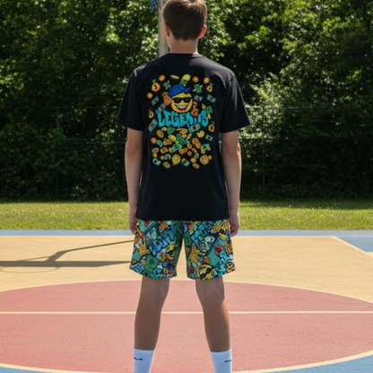 Adult Unisex Legends Sports T-Shirt, Funny Flying Money Graffiti Design