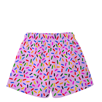 Toddler Ice Cream Sprinkles Mesh Shorts - Pink Edition