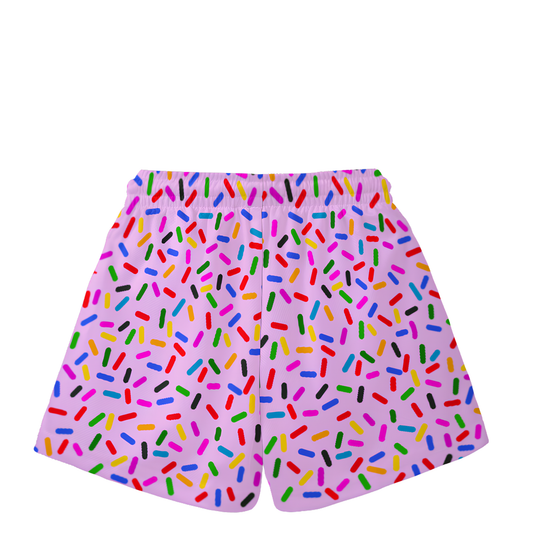 Toddler Ice Cream Sprinkles Mesh Shorts - Pink Edition