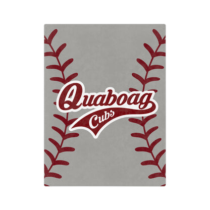 Quaboag Cubs Baseball Minky Plush Blanket