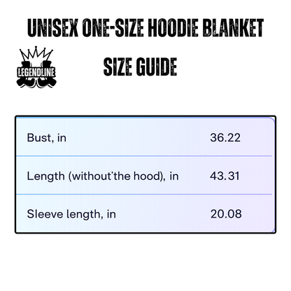 Hockey Pattern Hooded Blanket, Personalized Hoodie For Game Day