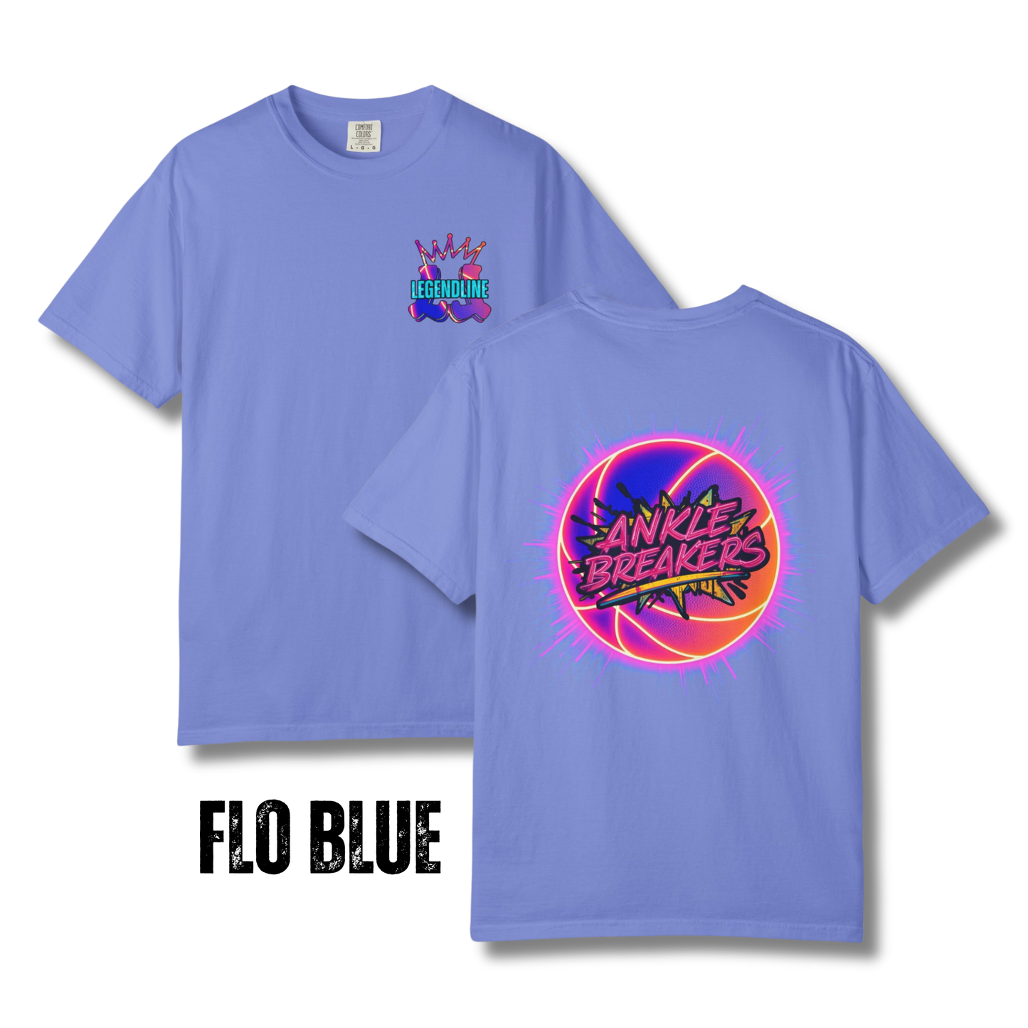 Adult Neon "Ankle Breakers" Basketball T-Shirt - Comfort Colors®