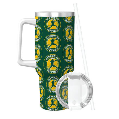 SGSL Travel Coffee Mug with Handle and Straw (40oz)