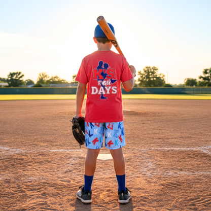 K's For Days Youth Baseball Pitcher Mesh Athletic Shorts