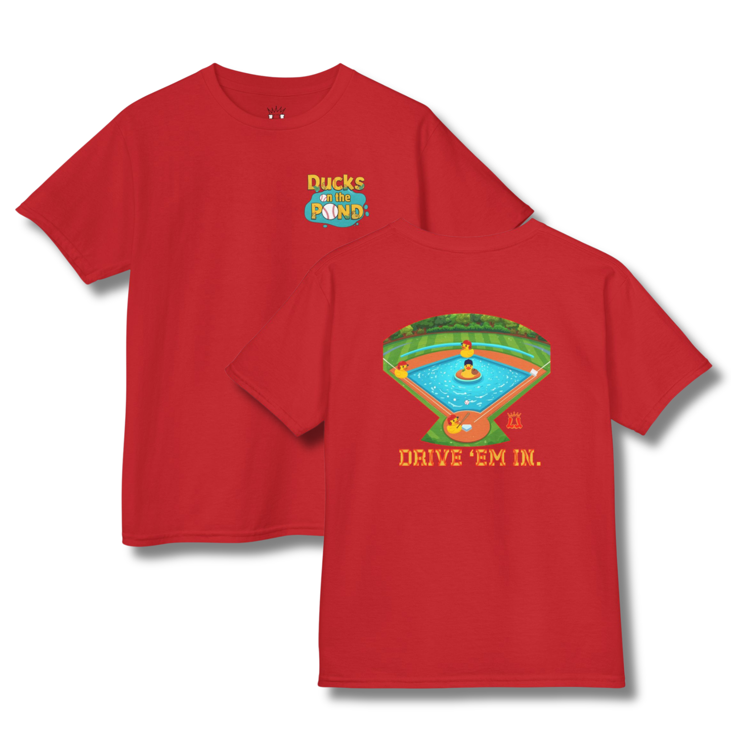Youth Ducks on the Pond Baseball T-Shirt