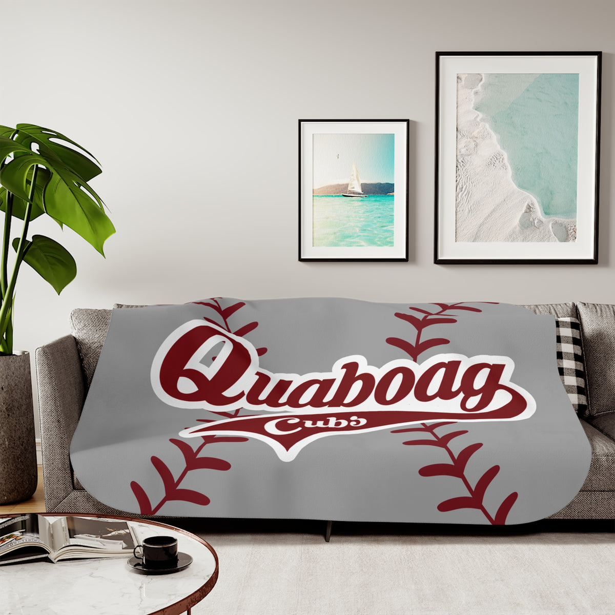 Quaboag Baseball Cubs Sherpa Blanket