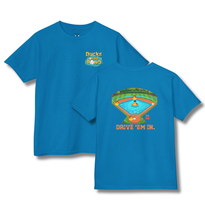 Youth Ducks on the Pond Baseball T-Shirt